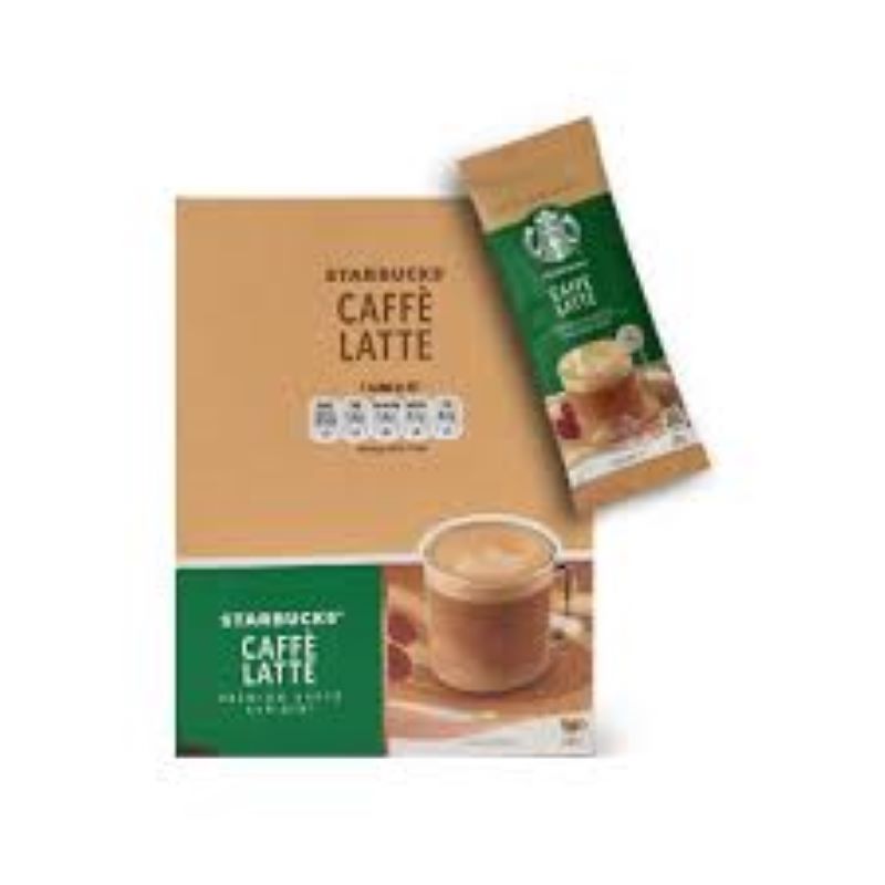 قهوه فوری استارباکس با طعم کافه لاته10عددیSTARBUCKS