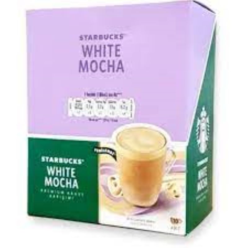 قهوه فوری استارباکس با طعم وایت موکا 10عددی STARBUCKS